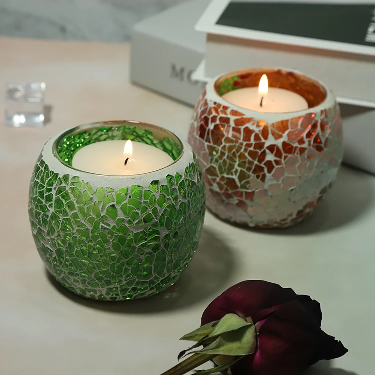 mosaic base for candle