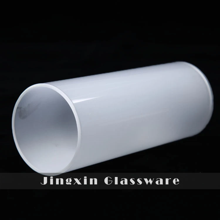 Shade Lampu Silinder Kaca Sandblasted